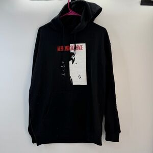 Scarface Al Pacino Official Hoodie Black Size L